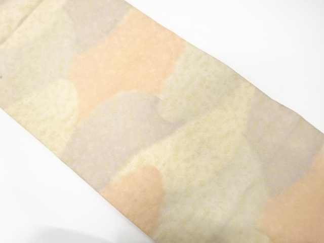 JAPANESE KIMONO / ANTIQUE FUKURO OBI / SILK / TSUZURE / WOVEN MIST